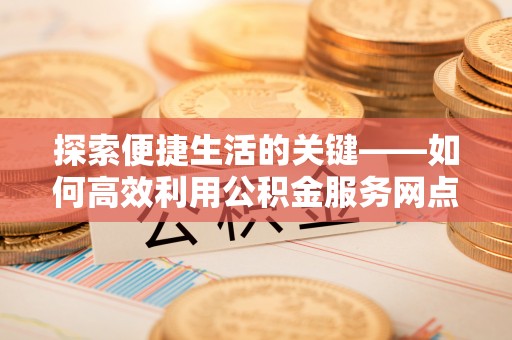 台东探索便捷生活的关键——如何高效利用公积金服务网点查询功能
