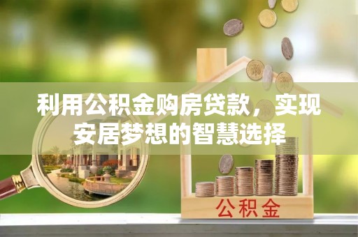 台东利用公积金购房贷款，实现安居梦想的智慧选择