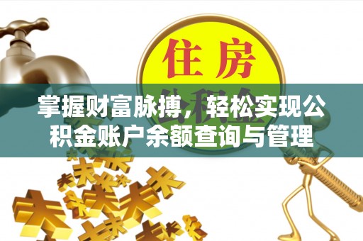 台东掌握财富脉搏，轻松实现公积金账户余额查询与管理