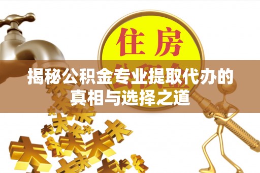 台东揭秘公积金专业提取代办的真相与选择之道