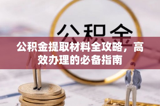 台东公积金提取材料全攻略，高效办理的必备指南