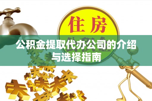 台东公积金提取代办公司的介绍与选择指南