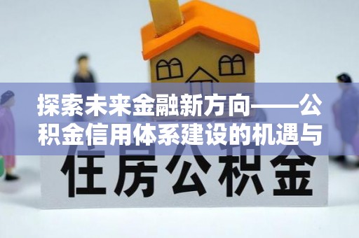 台东探索未来金融新方向——公积金信用体系建设的机遇与挑战