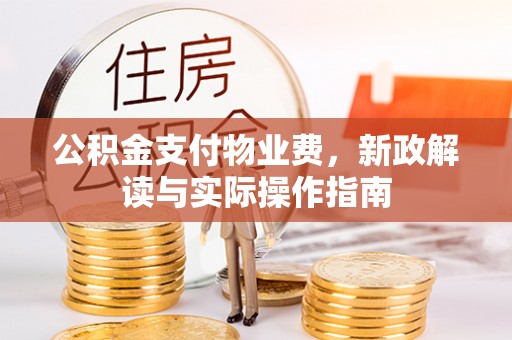 台东公积金支付物业费，新政解读与实际操作指南