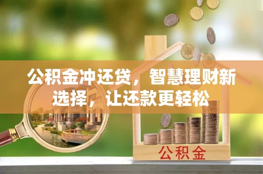 台东公积金冲还贷，智慧理财新选择，让还款更轻松