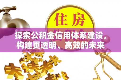 台东探索公积金信用体系建设，构建更透明、高效的未来