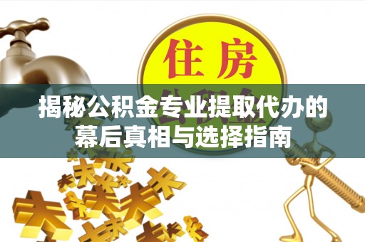 台东揭秘公积金专业提取代办的幕后真相与选择指南
